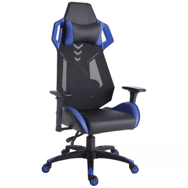 HOME BRANDS - Silla Gamer azul negra Cadeira Home Collection