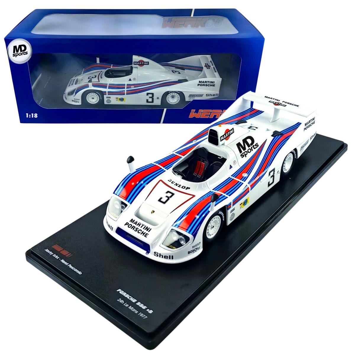 PORSCHE - Auto Wec Porsche 936 Lemans 1977 #3 Jacky Ickx Caja Normal 1:18