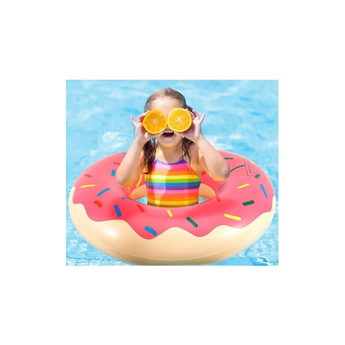 GENERICO - Flotador Dona Donuts Flotadores Inflables Piscina 60cm