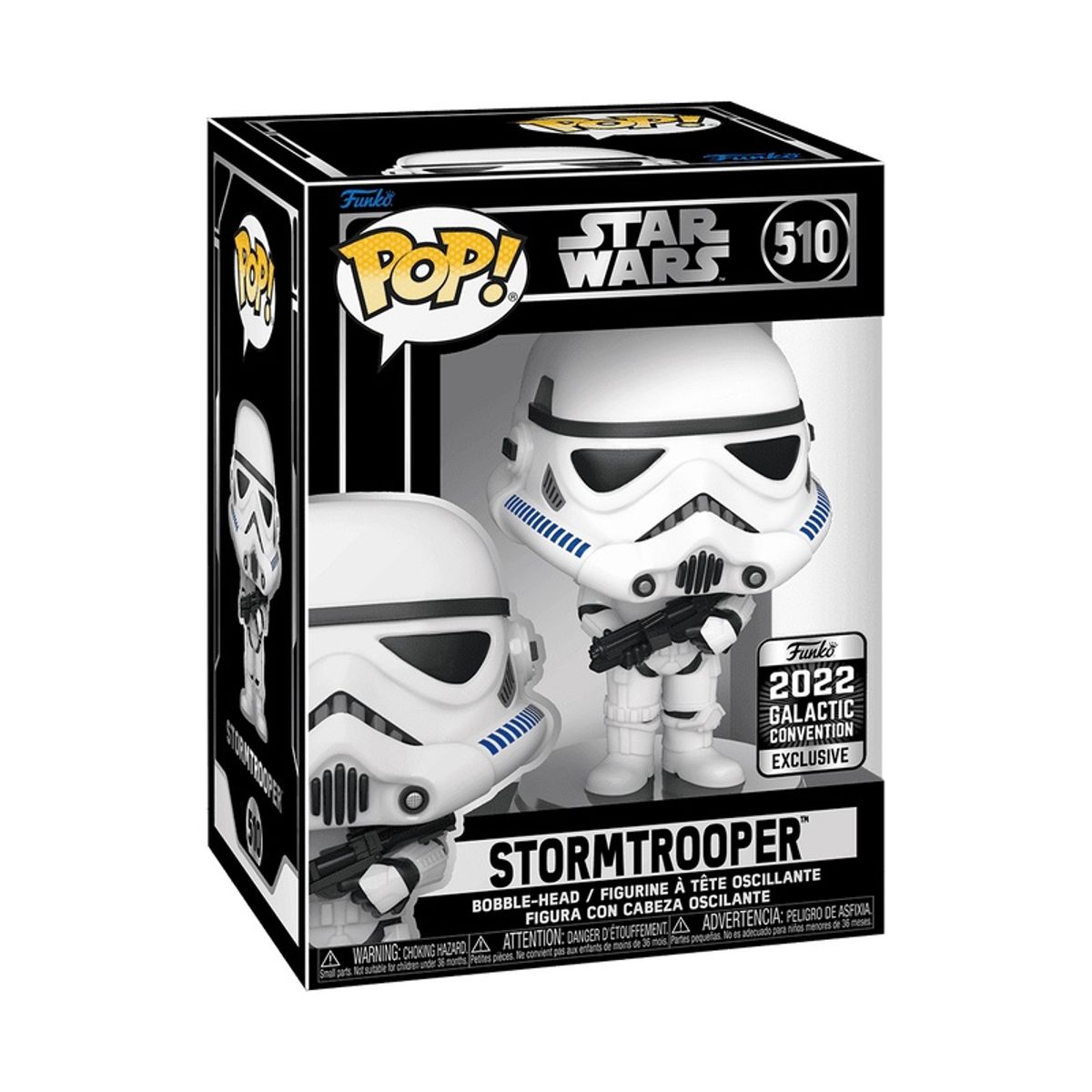 FUNKO - Funko Pop Star Wars – Stormtrooper 510 + Protector