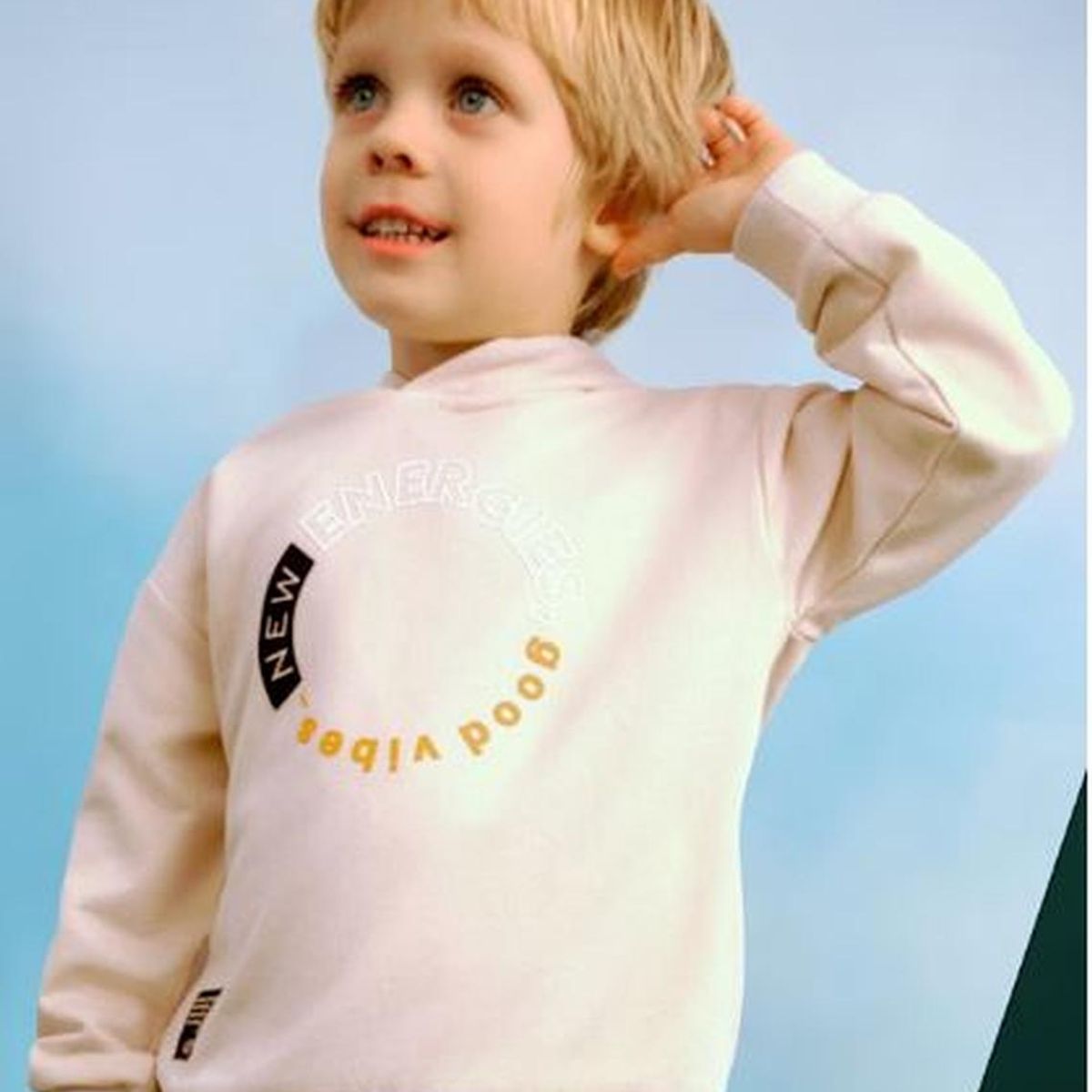 MAYORAL - Sudadera texto con gorro niño