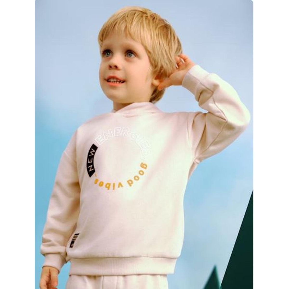 MAYORAL - Sudadera texto con gorro niño