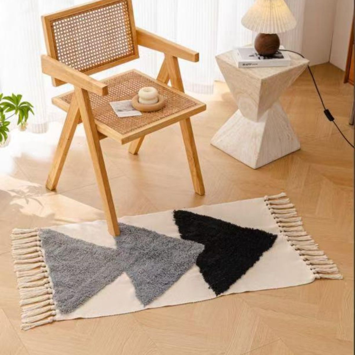 GENERICO - Bajada de cama Bordada Kilim de estilo etnico 60x90cm md74