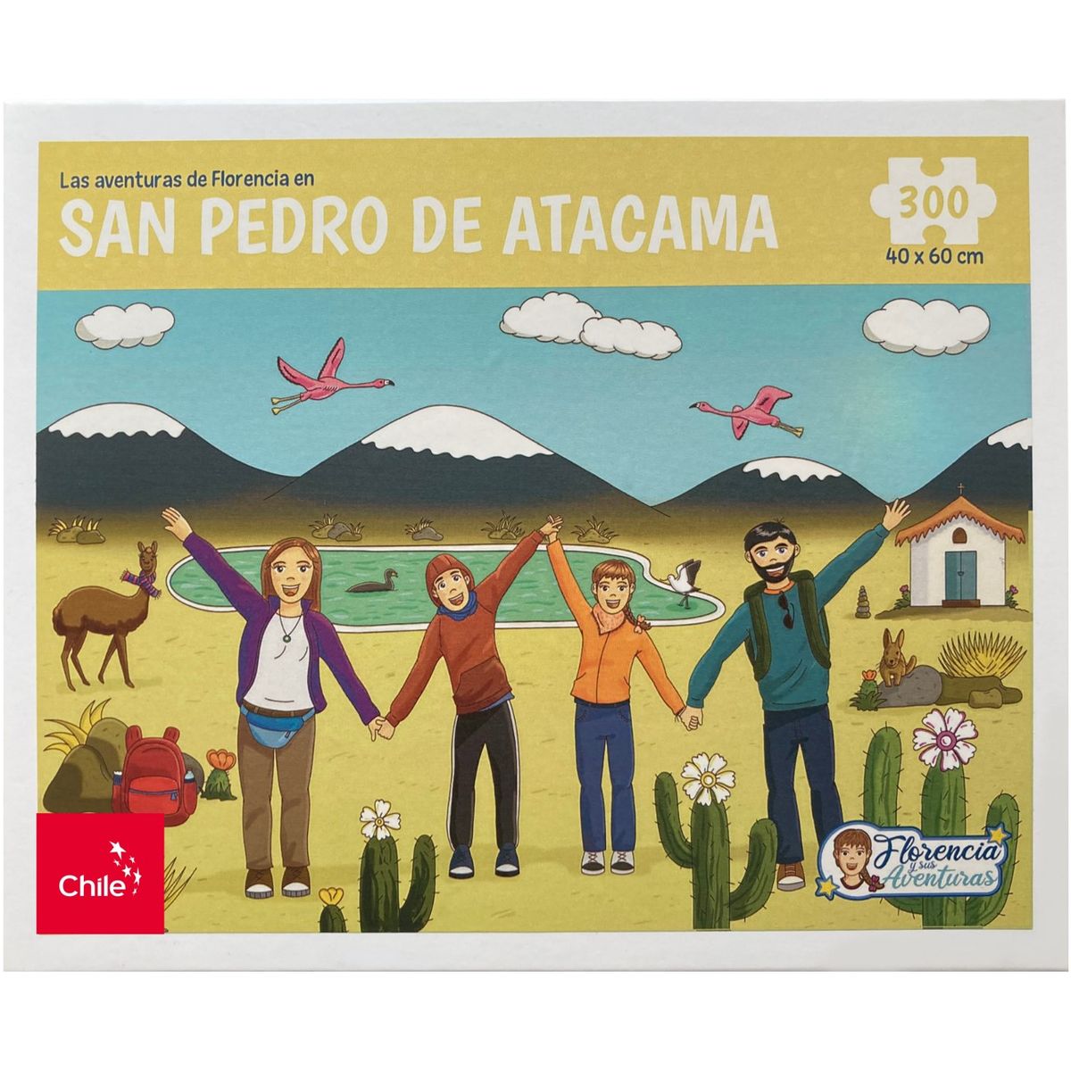 FLORENCIA Y SUS AVENTURAS - Libro Florencia y el Club de los Valientes + Rompecabezas San Pedro de Atacama