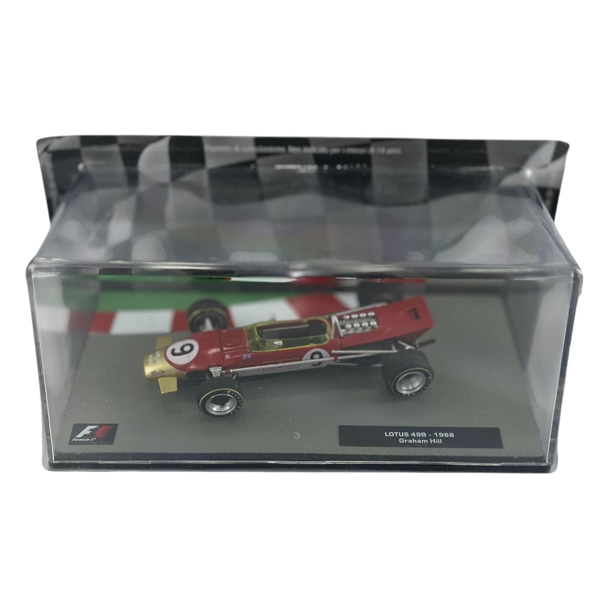 FORMULA 1 - Auto Formula 1 Lotus 49B 1968 #9 Graham Hill  Acrilica 1:43