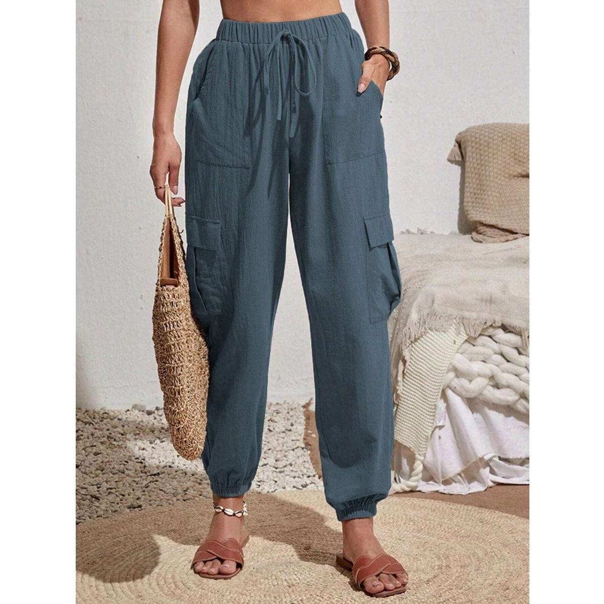 GIOIO - Pantalón de Vestir Mujer para Uso Diario Casual