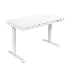 GENERICO - Escritorio de altura ajustable LoctekMotion ET119W-C con puerto USB y cajón de almacenamiento