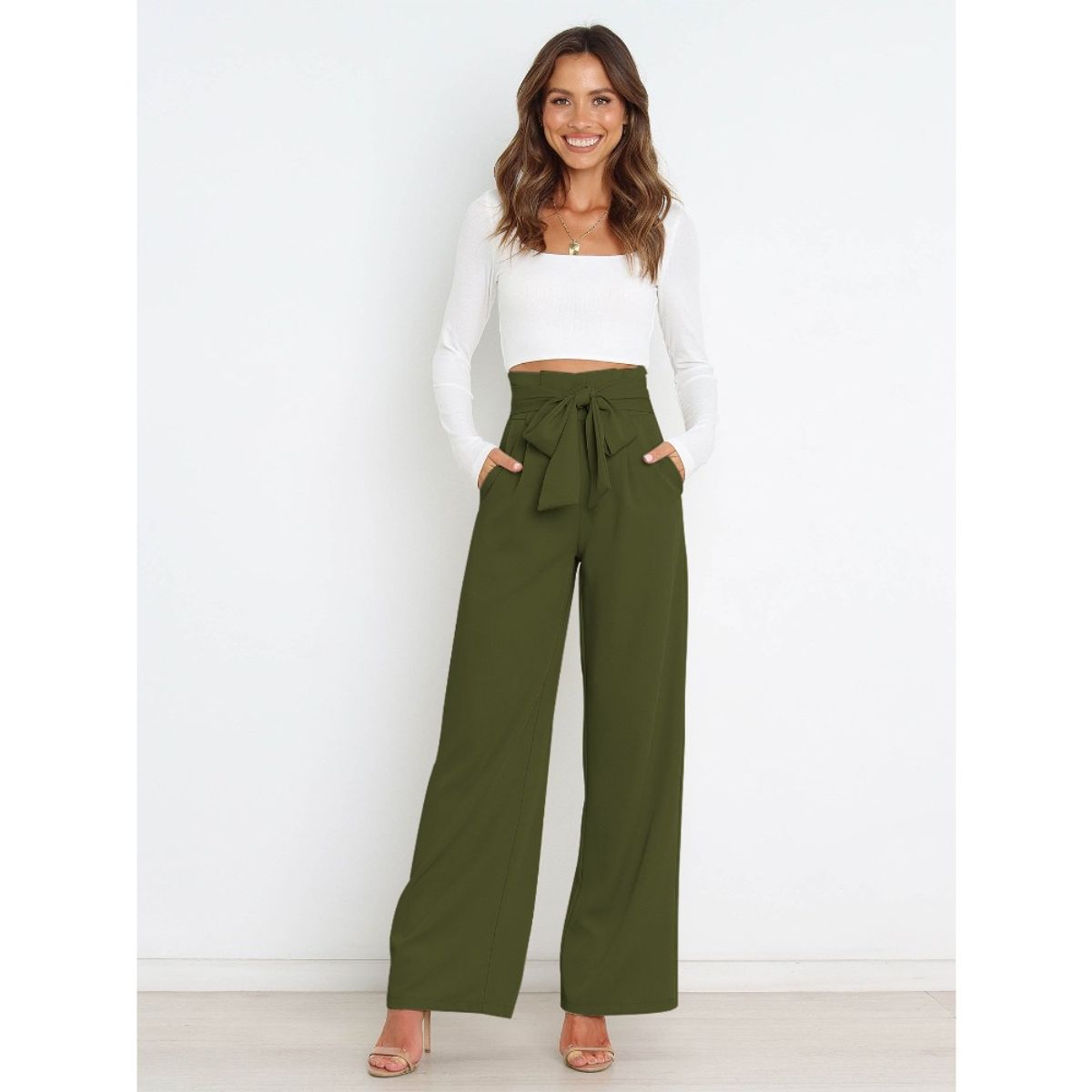 GIOIO - Pantalón de Vestir Mujer para Uso Diario Casual