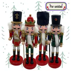 EKOL TACTICA MILITAR - Muñeco Cascanueces 26cm Decoración Surtido Navidad 2025