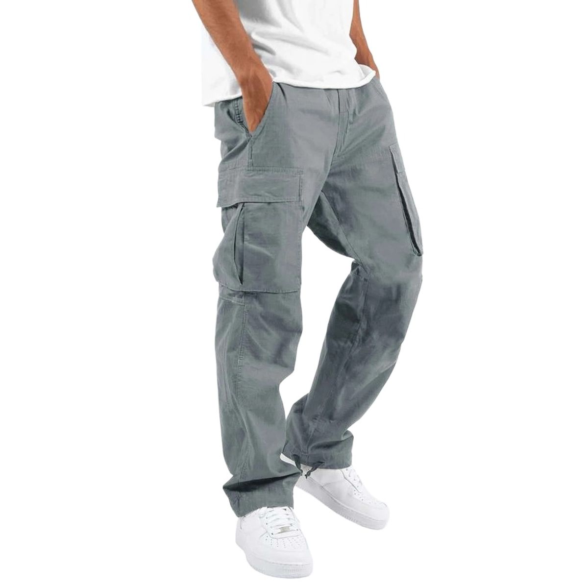 GIOIO - Pantalón Hombre Casual Clásico Cómodo Versátil