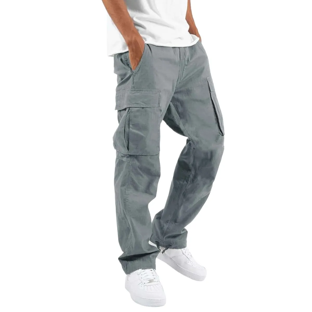 GIOIO - Pantalón Hombre Casual Clásico Cómodo Versátil