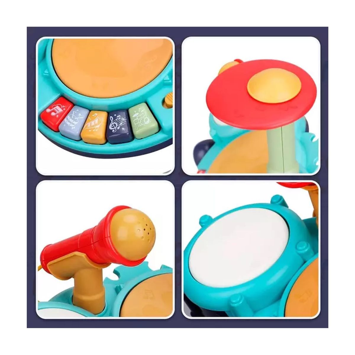 GENERICO - Batería Infantil Musical Interactiva Jazz Drum Para Bebes