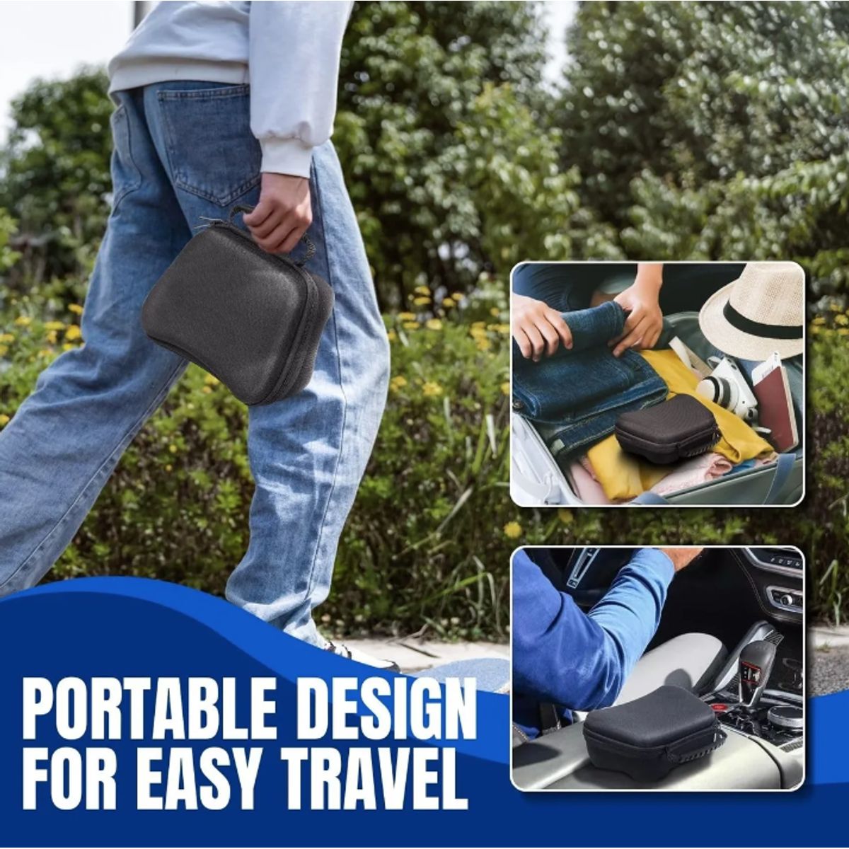 GENERICO - Estuche Reforzado Protector Joystick Para Ps5 Ps4 Xbox One Negro Antigolpes