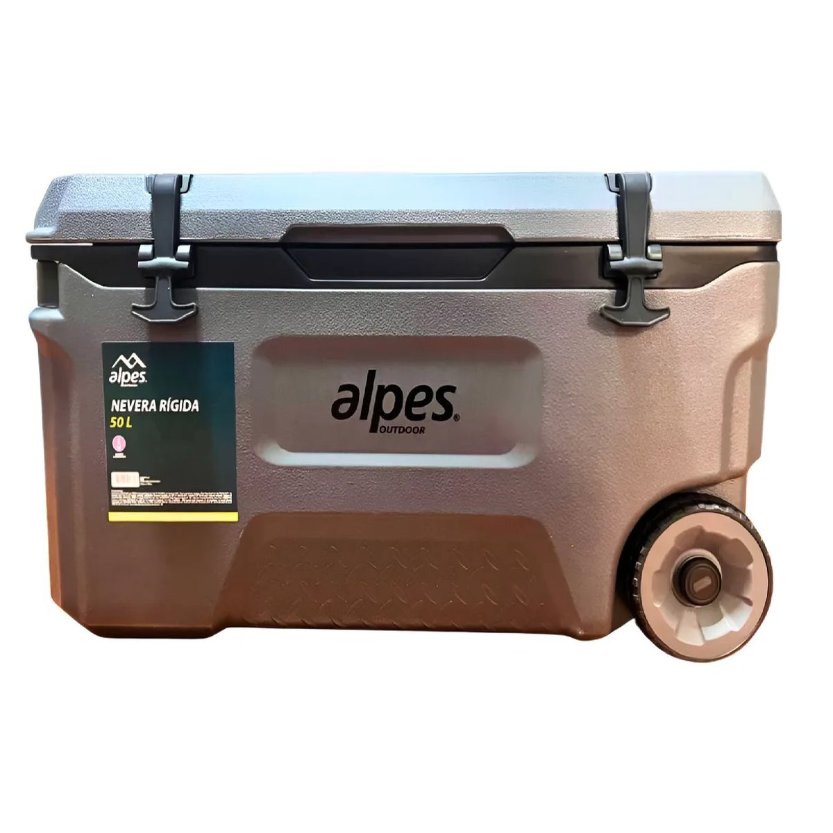 ALPES - Cooler Nevera Rigida Con Ruedas Alpes 50l Frescura Total