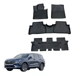 OEM - Pisos Rígido Calce Perfecto Hyundai Santa Fe 2020/23 3 Filas