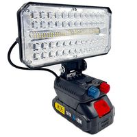 Foco Led Portátil Recargable 100w luz de Trabajo 12v220v Rojo Blanco Frío