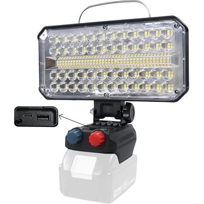 Imagen 2 del producto Foco Led Portátil Recargable 100w luz de Trabajo 12v220v Rojo Blanco Frío