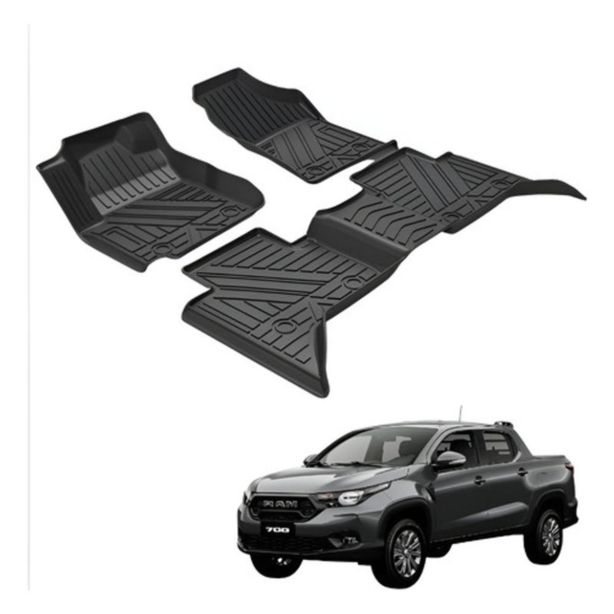 OEM - Kit Pisos Rígidos Calce Perfecto Ram 700 2021 - 2026