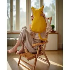 GENERICO - Cojin de Gato para decorar o apego para niños Extra Suave