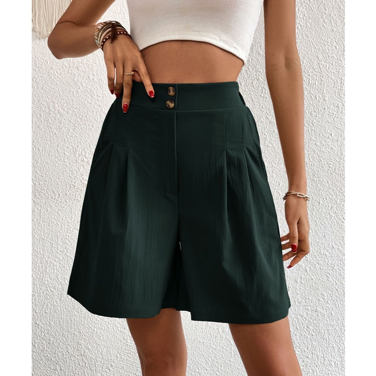 GIOIO - Short Mujer Casual Clásico Cómodo para Verano