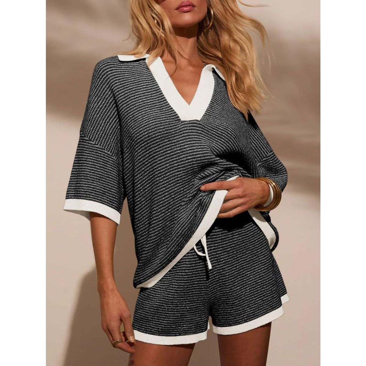 GIOIO - Conjunto Short y Top Mujer Estilo Casual Verano