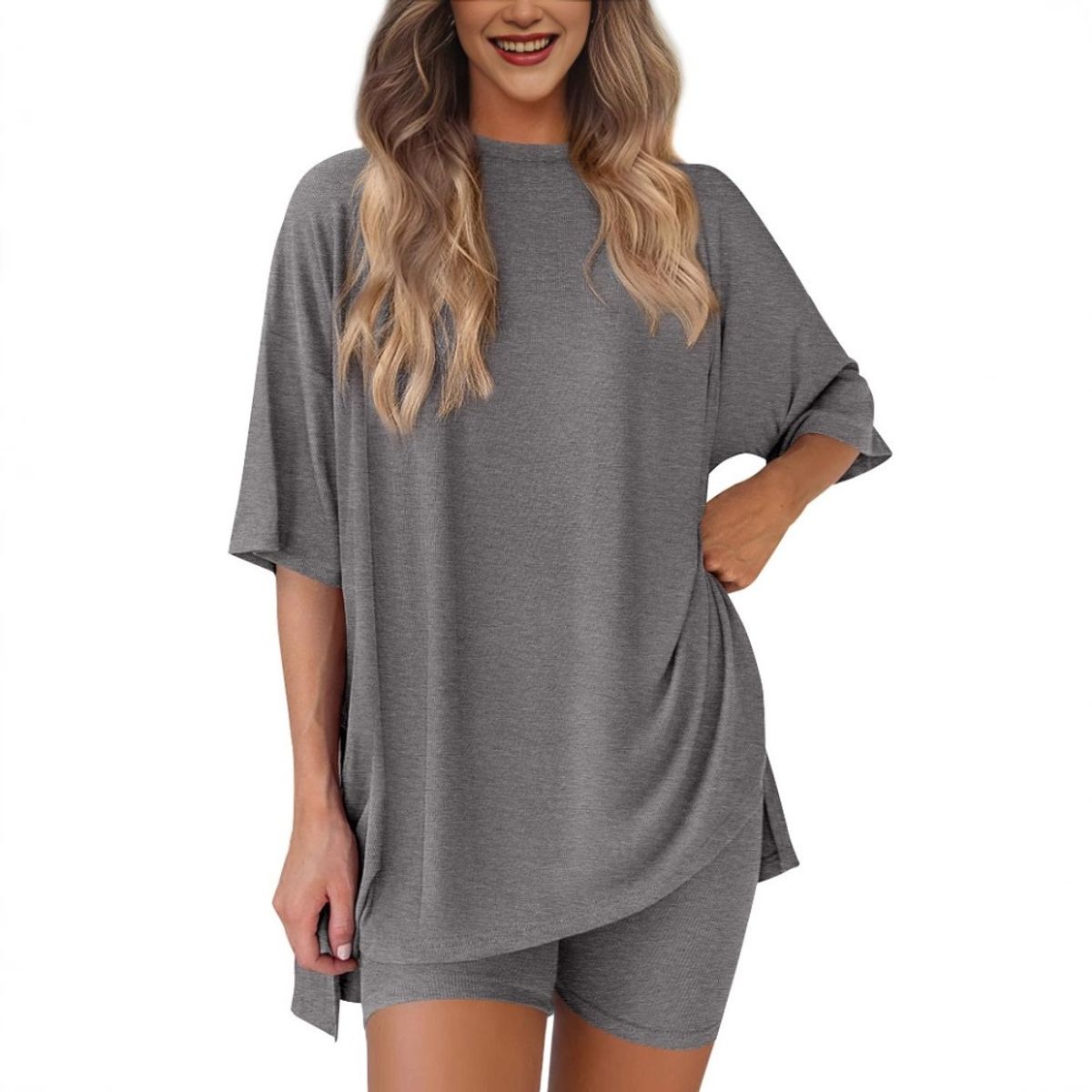 GIOIO - Conjunto Short y Top Mujer Estilo Casual Verano