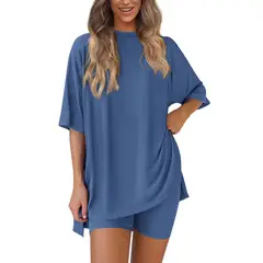 GIOIO - Conjunto Short y Top Mujer Estilo Casual Verano