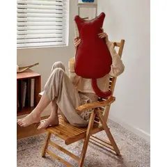 GENERICO - Pack de 2 Cojin de Gato para decorar o apego para niños Extra Suave