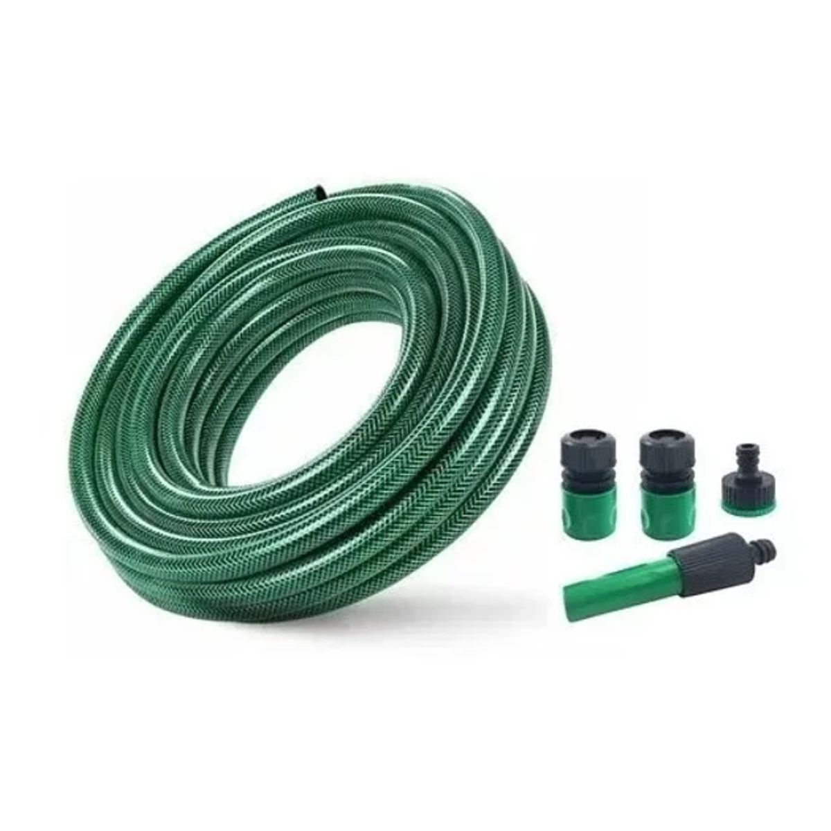 GENERICO - Manguera Reforzada 1/2 Pulgada 15 Mts Mas Pistola Y Acoples