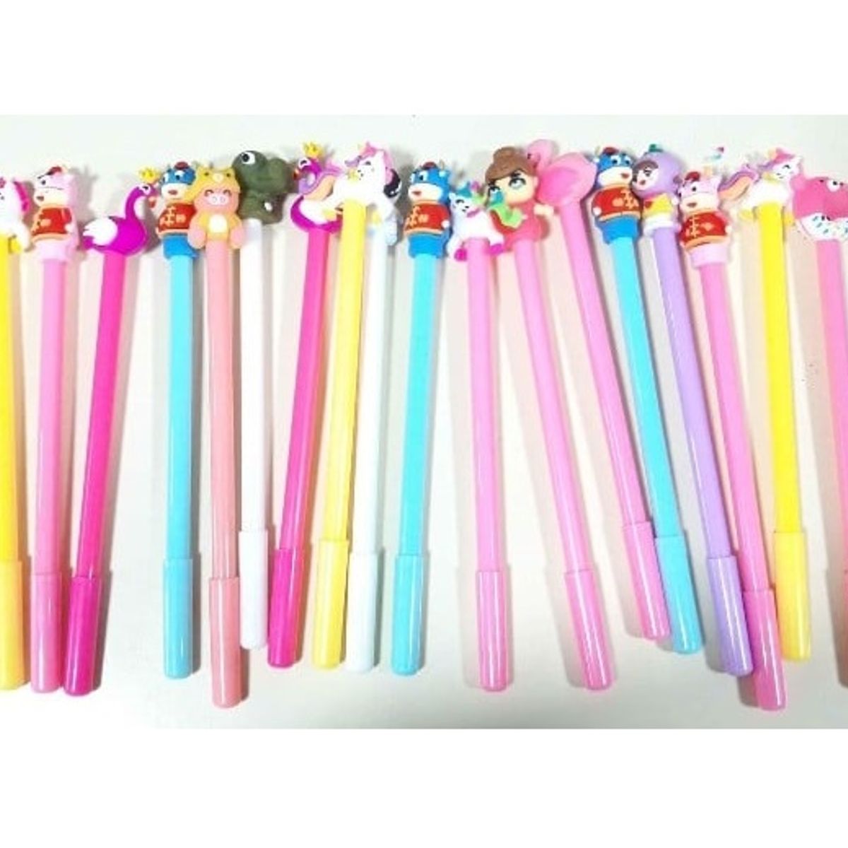 GENERICO - Pack 20 lapices de tinta azul surtidos para niños.