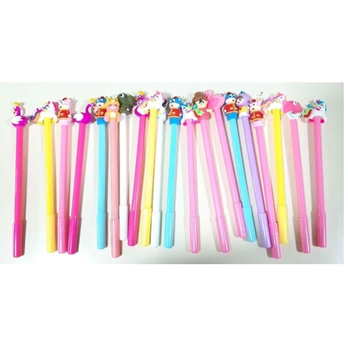 GENERICO - Pack 20 lapices de tinta azul surtidos para niños.