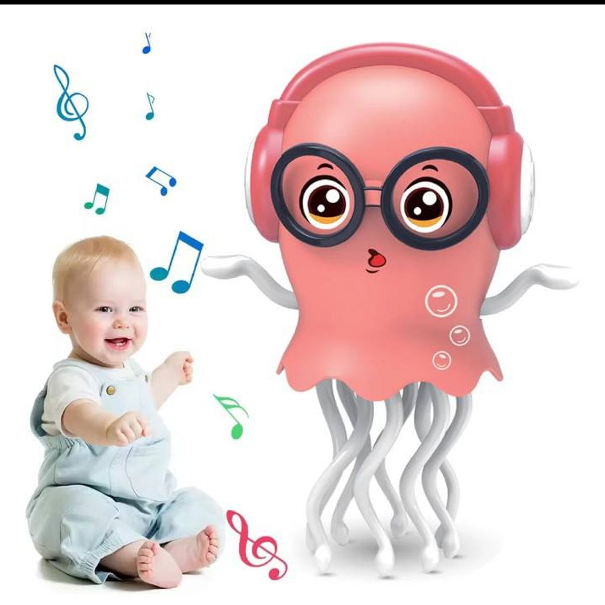GENERICO - Juguete Pulpo bailarin para bebey y niños vienen con las pilas