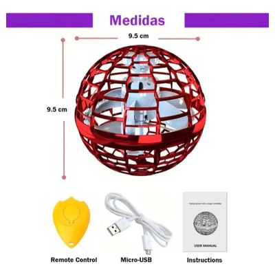 Imagen 2 del producto Juguete pelota esfera led voladora