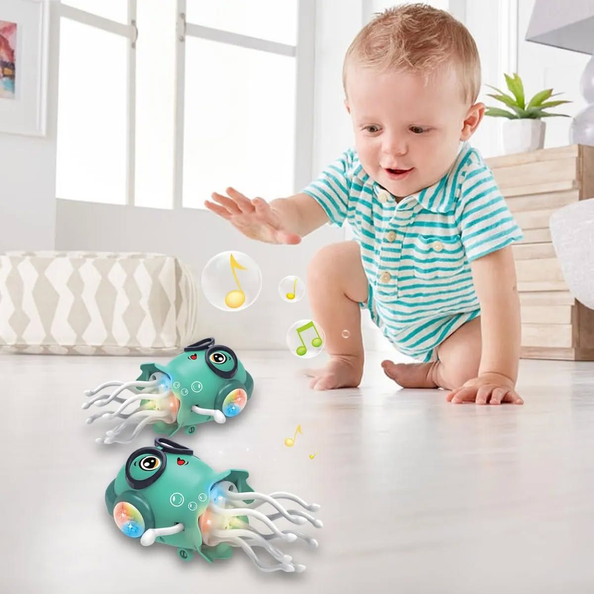 GENERICO - Juguete Pulpo bailarin para bebey y niños vienen con las pilas