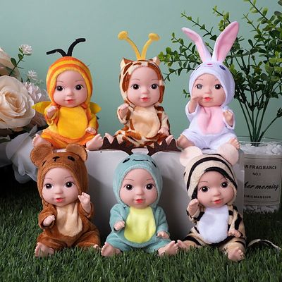 Imagen 2 del producto Set caja 6 muñeca pequeña 11cm reborn de silicona