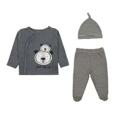 TEDMIMAK - Ajuar 3 Piezas 100% algodon para bebe Niño