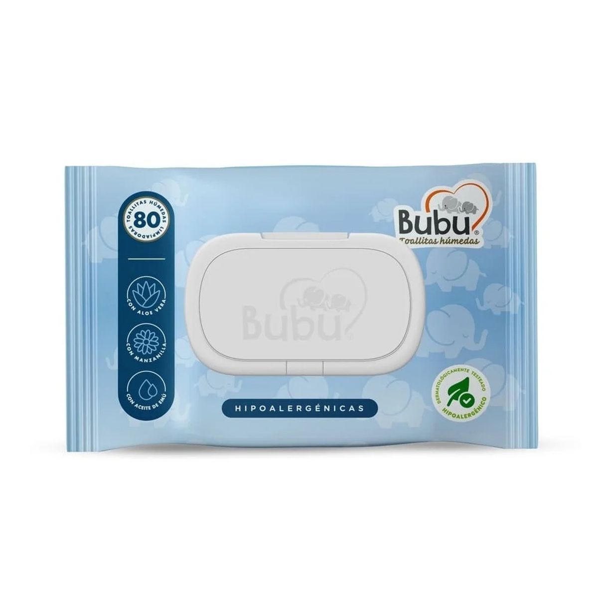 GENERICO - Toalla Humeda Bubu 2x80 unidades