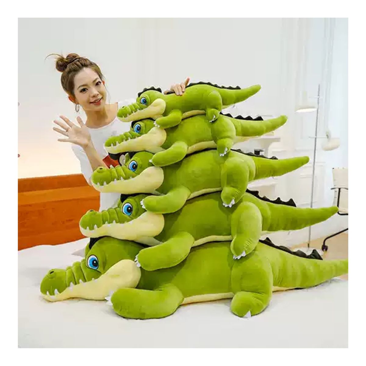 GENERICO - Juguete Cocodrilo de Peluche 70 cm Para Niños