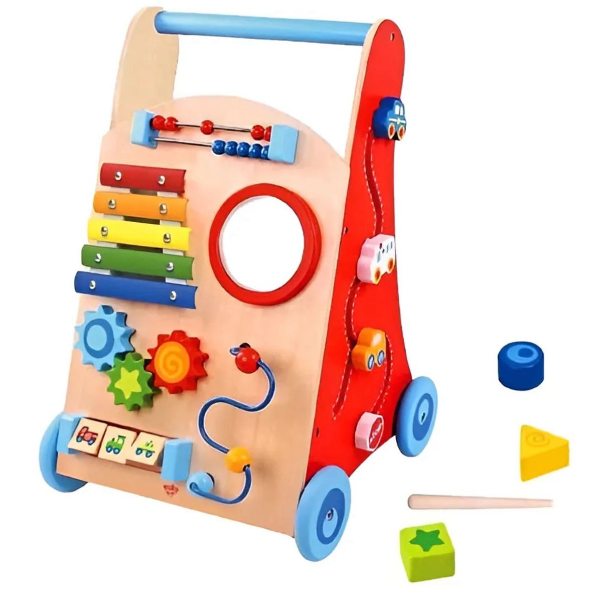 NUBY - Caminador De Actividades Didactico Madera Bebe-niños