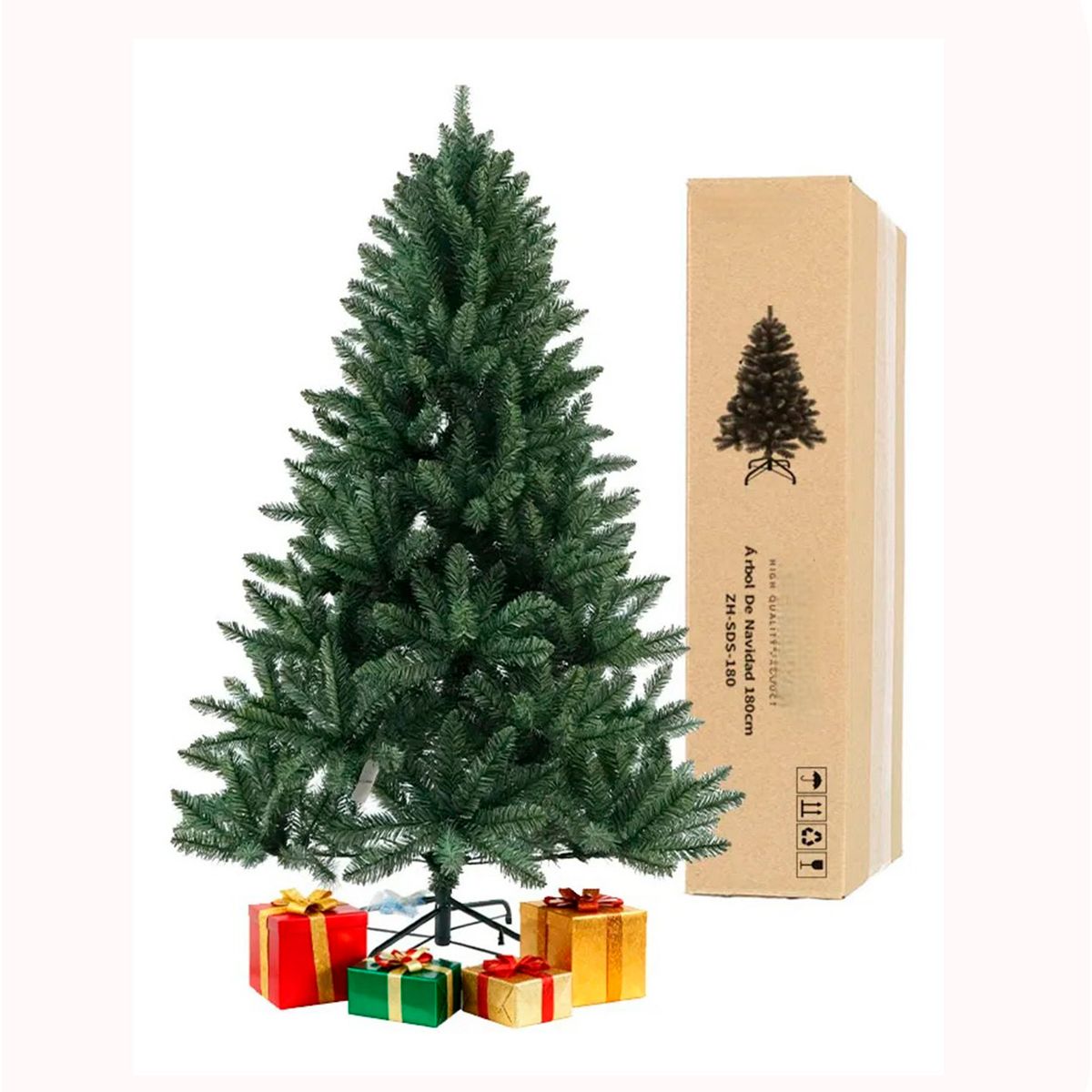 GENERICO - Árbol De Navidad 2.1 Metros Verde Para Decoración Navideña