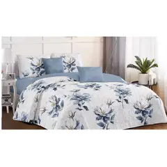 GENERICO - COBERTOR DE VERANO QUILT 2 PLAZAS CON DISEÑO