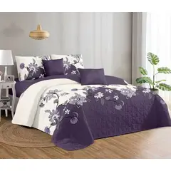 GENERICO - COBERTOR DE VERANO QUILT 2 PLAZAS CON DISEÑO