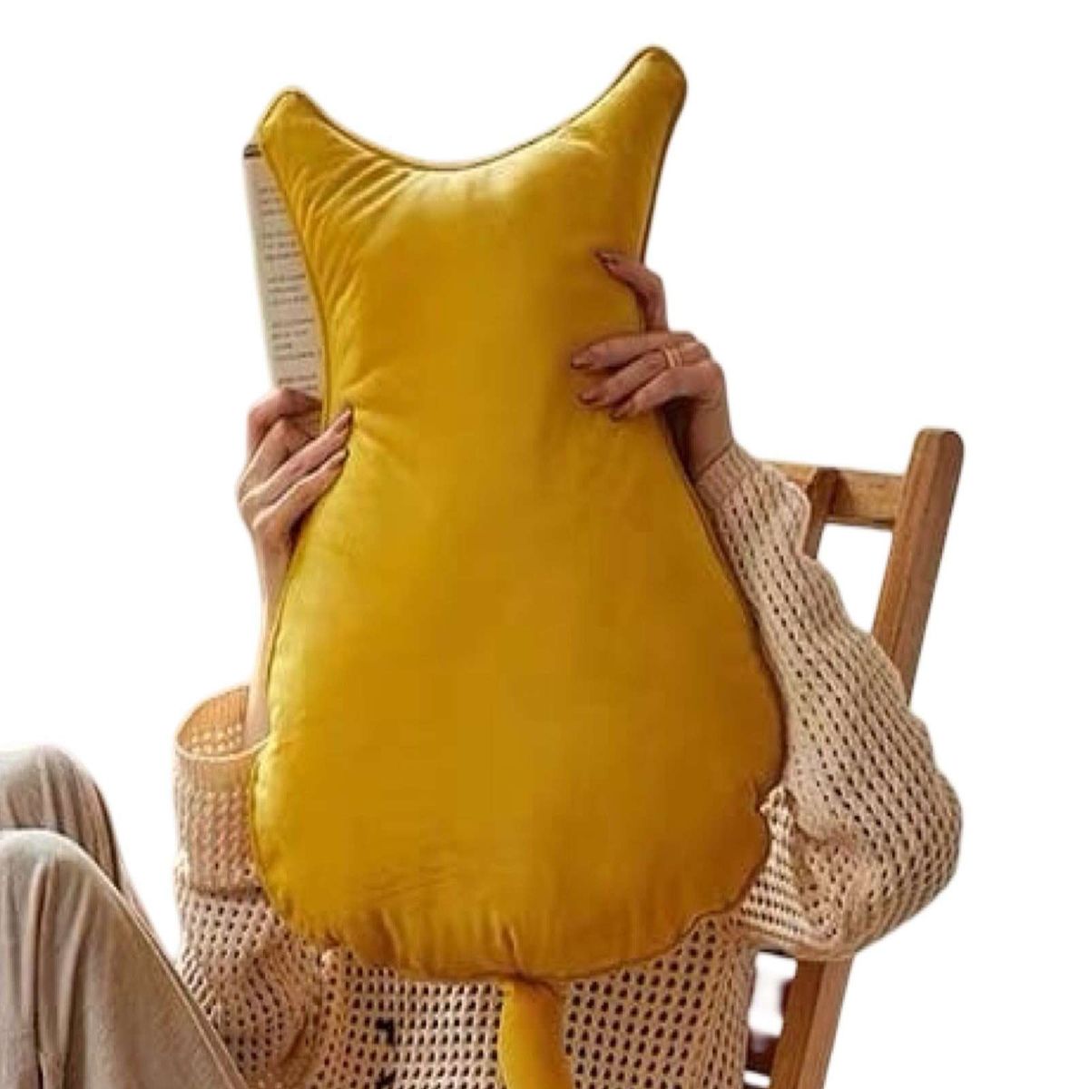 GENERICO - Pack de 2 Almohada Cojín de Gato Extra Suave para decorar o apego para niños