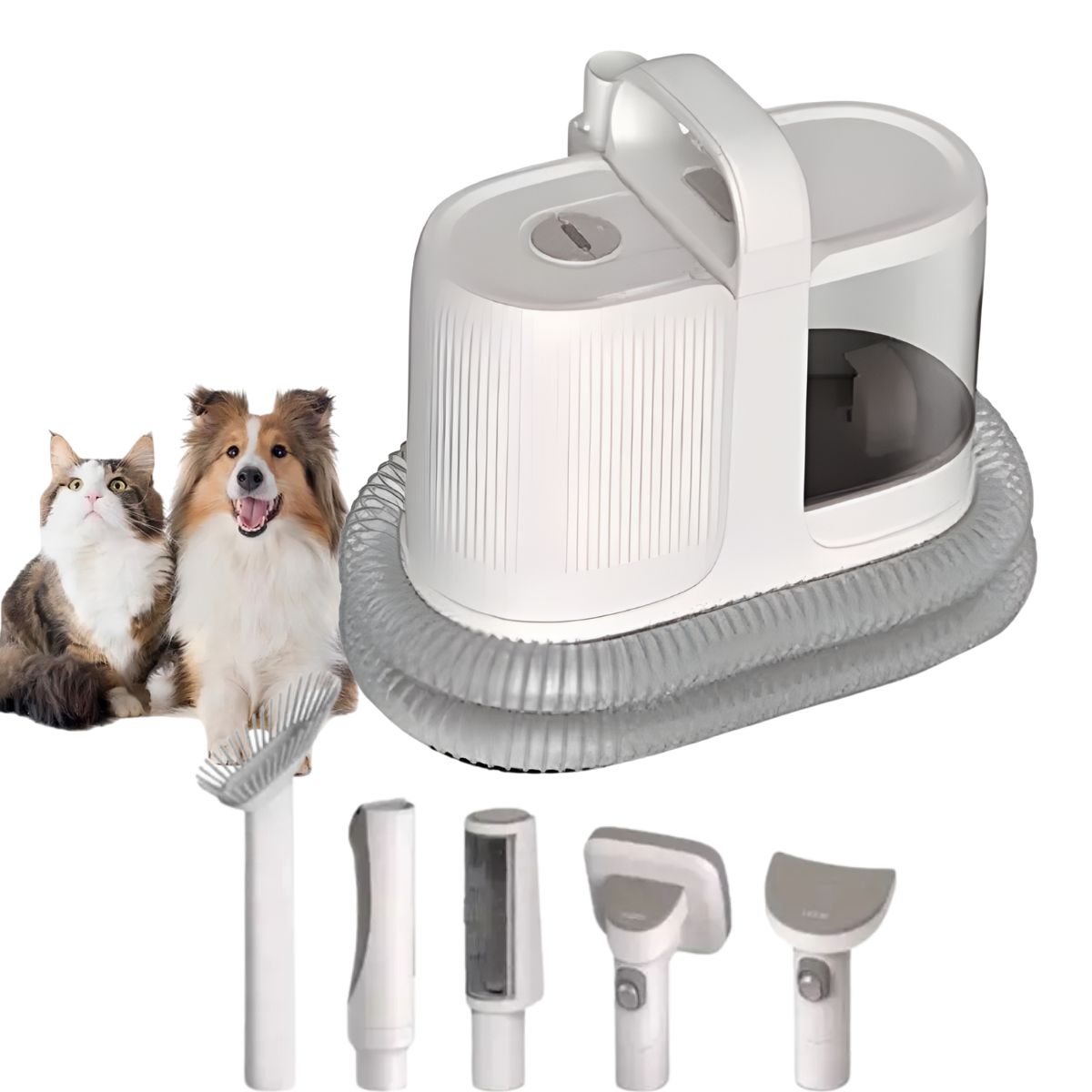 GENERICO - Maquina Cepillo Aspiradora Pelo Mascotas Gato Perro 6 En 1