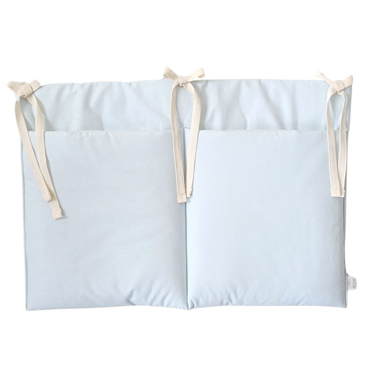 OLIVIA Y SAM - ORGANIZADOR DE CUNA CELESTE EMPOLVADO