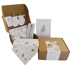 OLIVIA Y SAM - CAJA REGALO BABY SHOWER JUNGLA