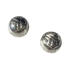 TAETHAI - Aro plata 925 al lóbulo, bolita diseño sin piedra