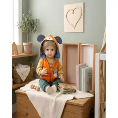 GENERICO - Bebé Reborn Muñeco Realista con Accesorios y Ropa de Tela Suave 55 cm