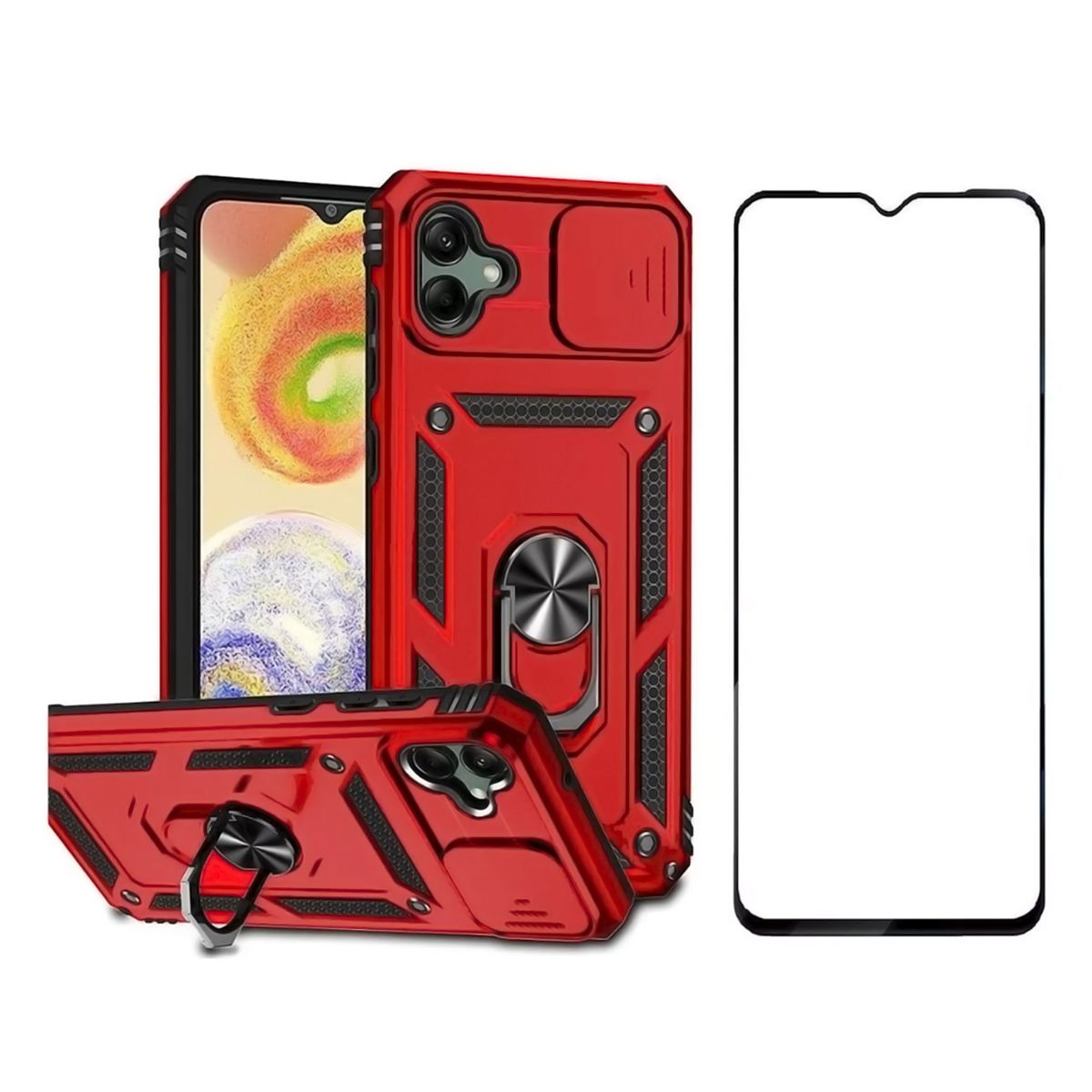 BELKRA - Carcasa Para Samsung A05 + Lamina Mica Vidrio Anti Golpes