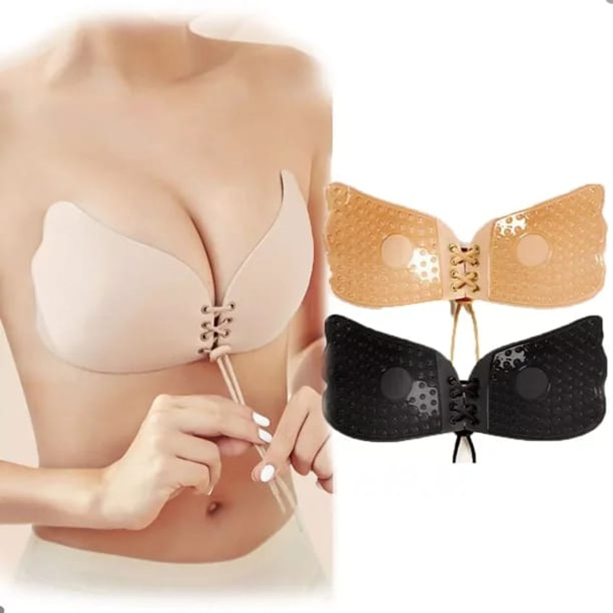 QIKUN - Bra Parches Adhesivos  Sujetador Levanta busto Push Up